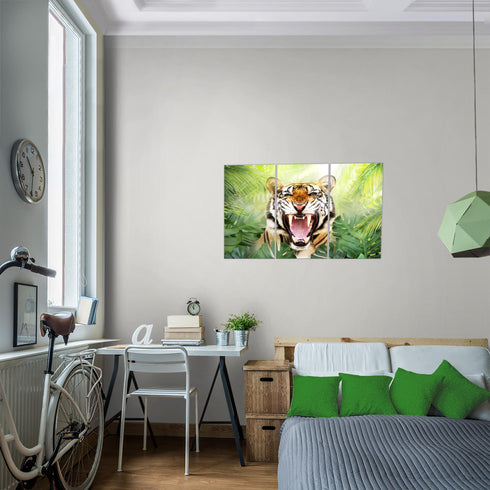 Wandbilder Wohnzimmer XXL Tieger Abstrakt Moderne Bilder Tiere